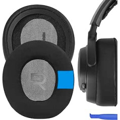 Geekria sporta rezerves ausu spilventiņi priekš SteelSeries Arctis Nova Pro Wired, Arctis Nova 1, Arctis Nova 3, Arctis Nova 7 austiņas, ausu uzgaļi, remonta daļas (melnas)