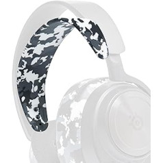 WC -StirnbandZ Arctis Nova - Uzlabota silikona galvas saite Arctis Nova austiņām no Wicked Cushions - Uzlabota elastība, komforts un stils ar atbilstošu ausu spilventiņu dizainu | Snow Camo