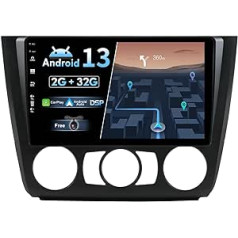 JOYX Android 12 IPS automašīnas radio piemērots BMW 1. sērijas E81/E82/E87/E88 (2004-2012) - Iebūvēta CarPlay Android automašīna - Bezmaksas kamera - 2G + 32G - 9 collu 2 DIN - DSP DAB Stūres vadība WiFi Ātri