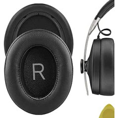 Geekria QuickFit Protein Leather rezerves ausu spilventiņi Sennheiser Momentum 3 Wireless Momentum 3.0 bezvadu austiņām Ausu spilventiņi, ausu kausu remonta daļas (melnas)