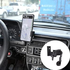 DIYUCAR priekš Lada Niva melna automašīnas tālruņa turētāja GPS navigācijas atbalsta dzērienu krūzes kronšteins iPhone Huawei Xiaomi Samsung viedtālrunim