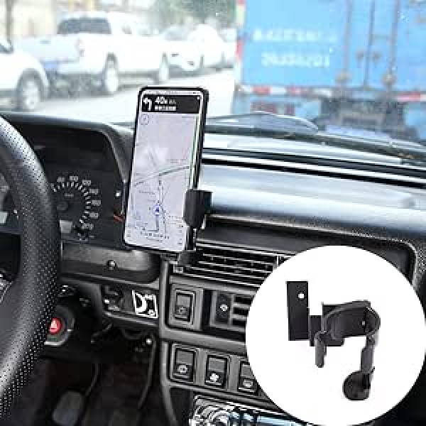 „DIYUCAR“, skirtas „Lada Niva“ juodam automobilio telefono laikikliui, GPS navigacijos palaikymo gėrimų puodelio laikiklis „iPhone Huawei Xiaomi Samsung“ išmaniajam telefonui