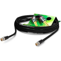 SOMMER CABLE video kabelis 3G-SDI/HD-SDI (HDTV) SC Vector 0.8/3.7, BNC/BNC NBNC75BLP9 Neutrik Black (15 m)