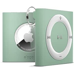 elago W7 atslēgu piekariņš savietojams ar Apple AirTags — aizsardzība pret kritienu, karabīne, klasisks retro MP3 atskaņotāja dizains (sekošanas suņiem, atslēgām) Lokators nav iekļauts (zaļš)