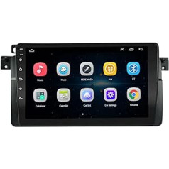 EZoneTronics Android 10.1 automašīnas radio stereo 9 collas BMW 3. sērijas E46 M3 1999-2004 ar Carplay Android automašīnas skārienekrānu augstas izšķirtspējas GPS navigācijas Bluetooth WiFi USB atskaņotājs