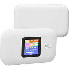 4G LTE mobilusis „WiFi“ viešosios interneto prieigos taškas, nešiojamasis „WiFi“ ryšys su 4G į WLAN su SIM lizdu, iki 150 Mbps atsisiuntimo greitis ir iki 10 įrenginių, kišeninis „WiFi“ viešosios interneto prieigos taškas kelionėms 