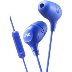 JVC HA-FX38M-AE In-Ear-Kopfhörer ar 1-Tasten-Fernbedienung und Mikrofon blau