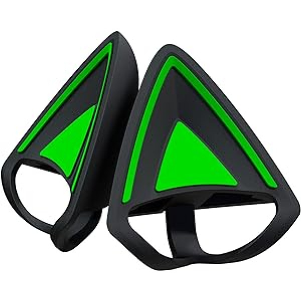 Razer Kitty Ears V2 — universālas, piesprādzētas Kitty ausis austiņām (piespraužamas Kitty ausis, daudzpusīgas, regulējamas siksnas, 26 g viegls augstākās kvalitātes silikons) Schwarz