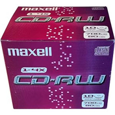 Maxell CD-RW CD-Rohlinge 80min 700 MB 4X 10er Pack Jewel Case