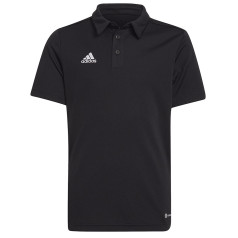 Футболка adidas Polo ENTRADA 22 Y H57481 / чёрная / 176 см