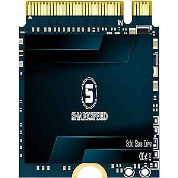 SHARKSPEED M.2 2230 SSD 256 GB 30 mm NVMe PCIe Gen 3.0 x4, SSD cietā diska iekšējais cietvielu disks Steam Deck Surface Pro7+/ProX/klēpjdators3/klēpjdators4/klēpjdators Go Ultrabook Dell HP planšetdators (256 GB, M.2).