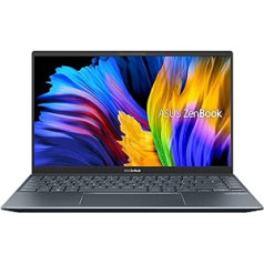 ASUS Zenbook 14 klēpjdators | 14 collu FHD displejs | AMD R9 5900HX | 16 GB RAM | 512 GB SSD | AMD Radeon Vega 7 grafikas | Windows 11 | QWERTZ tastatūra | Priedes pelēks