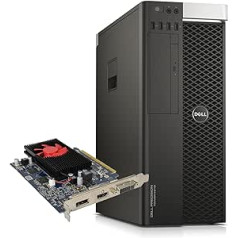 Datoru daļas DELL Precision T5810 Tower Workstation | Intel Xeon E5-1620 V3 | ATI Radeon R7 450 4GB HDMI | Windows 11 Pro Microsoft Office 2021 HDMI (Generalüberholt)