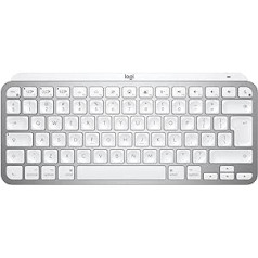 Logitech MX Keys Mini for Mac Minimalist bezvadu apgaismota tastatūra Bluetooth QWERTY angļu pelēka