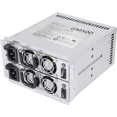 Silverstone GM500-S Redundant Mini Power Supply 80 Plus Silver, 500 W+500 W, SST-GM500-S