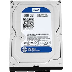 Western Digital WD5000AAKX Blue 500 GB interne Festplatte (8,9 cm (3,5 zoll), 7200 apgr./min, SATA 6 Gb/s, 16 MB kešatmiņa)