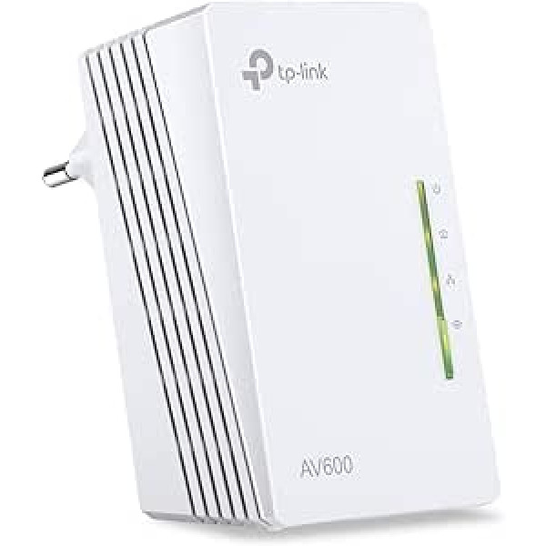 TP-Link TL-WPA4220 AV600 WLAN N300 WiFi Powerline (max 600Mbit / s Powerline, max. 300Mbit / S WLAN 2.4GHz, Plug & Play, compatible with all Powerline adapters, 1-piece) white