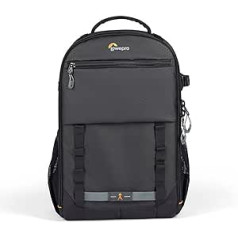 Lowepro Adventura BP 300 III, kameras mugursoma ar statīva turētāju, 13 collu klēpjdatora kabata, soma ar piekļuvi priekšpusē, bezspoguļa kamerai, saderīga ar Sony Alpha 7-9 sēriju, melna