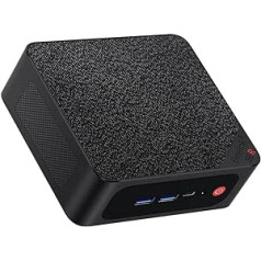 Beelink GTR 6900HX Mini dators ar operētājsistēmu Windows 11 Pro, Octa Core Ryzen 9 6900HX, RAM 32GB DDR5 4800, NVMe 500GB SSD, SATA3 slots, Wi-Fi 6 AX Tri Band, 2.5G Ethernet, Bluetooth 5.2, HDMI 4x USB-C8