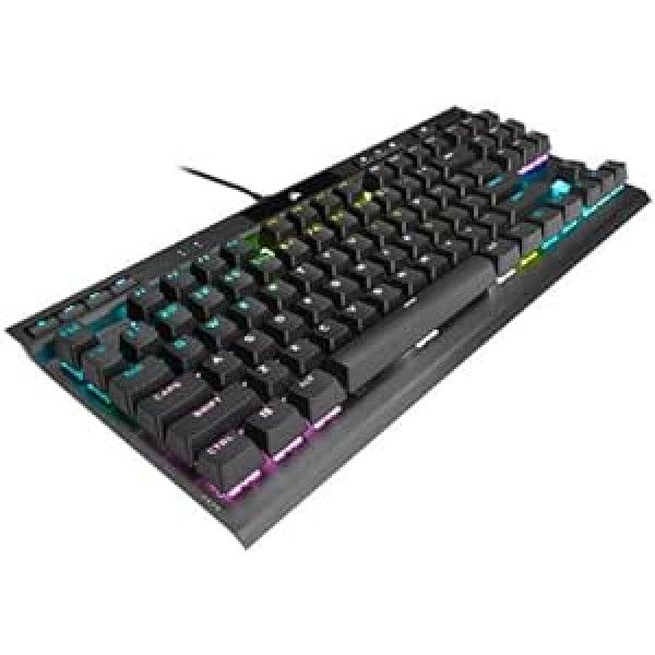 Corsair K70 RGB TKL Champion Series Tenkeyless Optical-Mechanical Gaming Keyboard - OPX Switches - PBT Double Shot Keycaps - iCUE Compatible - QWERTY UK Layout - Black