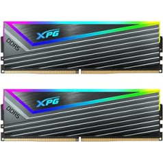 ADATA XPG Caster RGB DDR5 6400MHz 32GB (2x16GB) CL40-40-40 PCS-51200 UDIMM 288-Pin Desktop SDRAM RAM komplekts (AX5U6400C4016G-DCCARGY), 32GB (2x16GB)