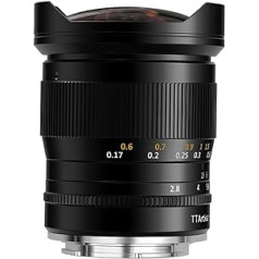 TTTartisan 11 mm F2.8 Full Fame īpaši platleņķa zivs acs kameras objektīvs manuālā fokusa kameras objektīvs Sony-E stiprinājumam