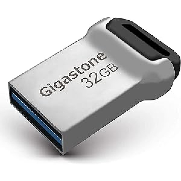 „Gigastone Z90“ 32 GB USB 3.1 „flash“ atmintinė, „Mini Fit“ metalinis vandeniui atsparus kompaktiškas rašiklis, patikimas našumo atminties įrenginys, suderinama su USB 2.0 / USB 3.0 sąsaja