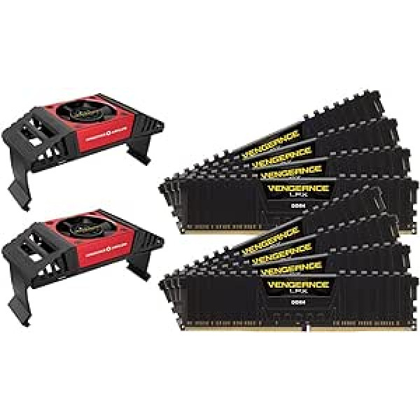 Corsair Vengeance LPX 64GB (8x8GB) DDR4 4133MHz C19 XMP 2.0 High Performance Desktop Arbeitsspeicher Kit (mit Airflow Kühlung) schwarz