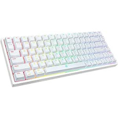 DREVO Gramr V2 TE 84 taustiņu spēļu tastatūra brūna slēdzis RGB fona apgaismojums mehāniskā TKL 75% USB vadu tastatūra ASV izkārtojums