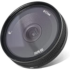 AstrHori 10 mm F8 II īpaši plata leņķa zivs acs objektīvs, manuāls APS-C objektīvs, kas saderīgs ar Sony E-Mount spoguļkameru A6000, A6300, A6400, A6500, A5100, A5000, A6600, NEX-3, NEX-BN u.c.