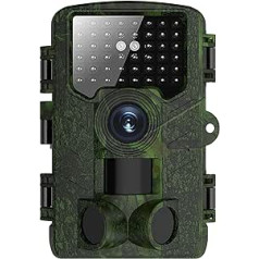 Deerthere Outdoor Wildlife Camera Night Vision 4K 48MP 0.05s Trigger Time 30 Metres 130° IP66 Hunting Camera Waterproof with 46 IR LEDs Not Bright