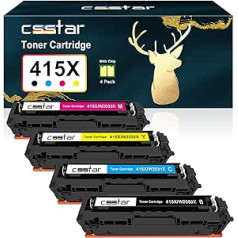 CSSTAR 415X ar mikroshēmu, saderīgs ar HP 415A HP 415X daudzpaku, saderīgs ar HP Color Laserjet Pro MFP M479fdw, HP Color Laserjet Pro MFP M479dw M479fnw M479fdn M454dw M454dn W2030A (W2-Pack0X)