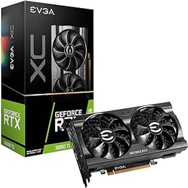 EVGA GeForce RTX 3060 Ti XC Gaming, 08G-P5-3663-KL, 8GB GDDR6, DualFan, metāla aizmugures plāksne, LHR