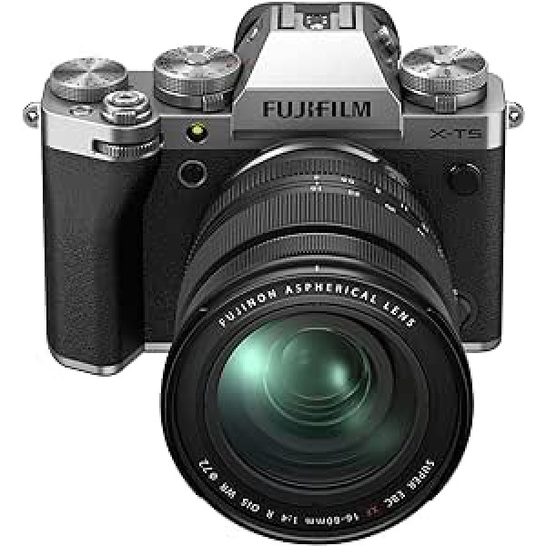 Fujifilm X-T5 Silver + FUJINON XF16-80mmF4 R OIS WR objektīvu komplekts, 4547410486544