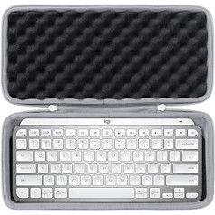 co2CREA Case cietais ceļojumu aizsargmaciņš Logitech MX Keys Mini bezvadu tastatūrai (tikai futrālis, tastatūra nav iekļauta)