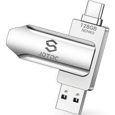 JSL JDTDC 128GB iPhone 15 USB-C Stick Automātiskā dublēšanas zibatmiņa iPhone 15/iPad/Android/PC ierīcēm Kontakti iPhone 15 zibatmiņas disks iPhone 15 krātuve