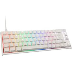 Ducky ONE 2 SF spēļu tastatūra RGB LED balta, MX Speed-sudraba (DE-Layout)