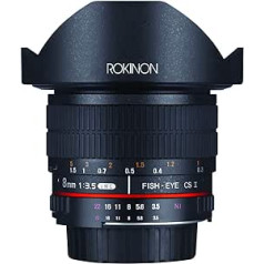 Rokinon 8 mm f3.5 AS IF MC CSII DH Fischaugenobjektiv ar Abnehmbarer Haube für Olympus un Panasonic Micro 4/3 (MFT) Mount Digitalkameras (HD8M-MFT)