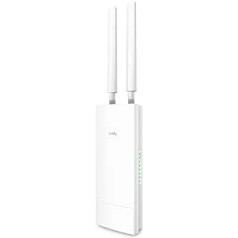 „Cudy“ atrakintas lauko 4G LTE Cat 4 modemo maršrutizatorius su SIM kortelės lizdu, AC1200 WiFi, IP65, nuimamos antenos, įtrauktas pasyvus PoE adapteris, tvirtinamas prie stiebo arba ant sienos, DDNS, VPN, LT500 lauke