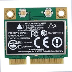 ASHATA WiFi karte, SuperSpeed 2,4 GHz + 5 GHz divjoslu PCI-E bezvadu Bluetooth 4.0 WLAN karte, bezvadu 802.11A/B/G/N 433Mbps PCI-e WLAN karte operētājsistēmai Windows 7/10 darbvirsmai