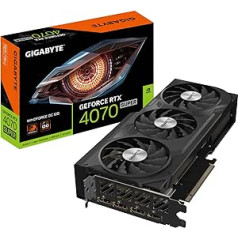 Gigabyte GeForce RTX 4070 Super Windforce OC Graphics Card - 2505MHz Core, 12GB GDDR6X 21000MHz 192-Bit Memory, PCI-E 4.0, 3X DP 1.4, 1x HDMI 2.1a, NVIDIA DLSS 3.5, GV-N407SWF3OC-12GD