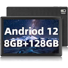 SGIN planšetdators 10 collu 8 GB RAM, 128 GB ROM Android 12 8 kodolu 2,0 GHz planšetdators, 1280 x 800 IPS HD, 2 MP + 5 MP kamera, 7000 mAh, 2,4 G/5G WiFi, GPS + SIM, TF, paplašināms līdz 8 GB