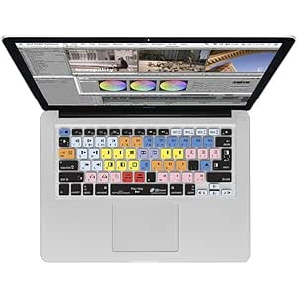 KB aptver Avid Media Composer tastatūras futrāli priekš MacBook/Air 13/Pro Retina un bezvadu