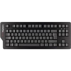 Das Keyboard 4C TKL mehāniskā tastatūra — mini profesionāla tastatūra ar 88 PBT taustiņiem QWERTZ UK izkārtojumā I Cherry MX Brown Switches I Compact Computer Keyboard ar USB savienojumu bez ciparatatūras