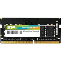 Silicon Power SU016GBSFU320F02AB DDR4 16GB 3200MHz (PC4-25600) CL22 SODIMM 260-Pin 1,2V Non-ECC klēpjdatora RAM piezīmjdatora datora atmiņa