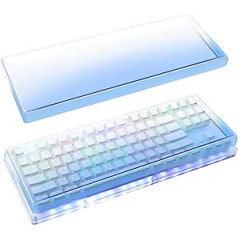 Geekria Tenkeyless TKL Keyboard Dust Cover, Frosted Acrylic Keyboard Cover for 80% Compact 87 Key Computer, Mechanical Gaming Wireless Portable Keyboard, Compatible with Logitech G713, G715