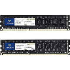 Timetec 8GB KIT (2x4GB) DDR3L 1333MHz PC3-10600 Non-ECC Unbuffered 1.35V CL9 2Rx8 Dual Rank 240 Pin UDIMM Desktop PC Arbeitsspeicher RAM Modul Upgrade (8GB KIT(2x4GB))