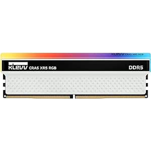 KLEVV CRAS XR5 RGB 32GB Kit (16GB x2) 8000MT/s Gaming Memory DDR5 RAM XMP 3.0 High Performance Overclocking