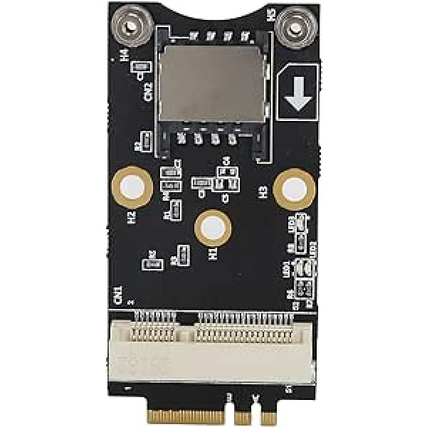 M.2 uz PCI-E adaptera M.2 atslēga A / E 2230 3G/4G/WiFi modulis — PCI-E mikrokarte ar SIM 6 kontaktu/8 kontaktu kartes slotu M.2 līdz PCI paplašināšanas kartei operētājsistēmai Win10/8/7/2000 /Linux/OS X