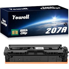 207A Toner Black with Chip Compatible Replacement for HP 207A W2210A Toner Black for Toner Color Laserjet Pro M283fdw, M282nw, M283cdw, M255dw, M255nw, 1* 207A Black